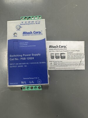seitching power supply  psb-1224  Altech Corp  DIN Rail