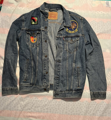 Levi Jean Jacket with Custom Military Patches