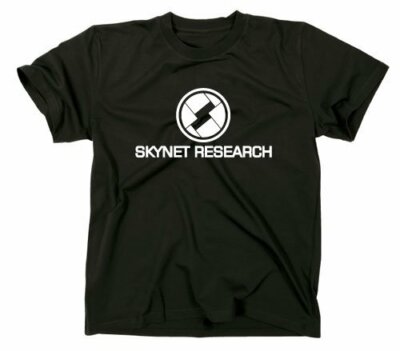 Skynet Research Logo Fan T-Shirt Terminator T800 T1000 Dark Fate Rev 9