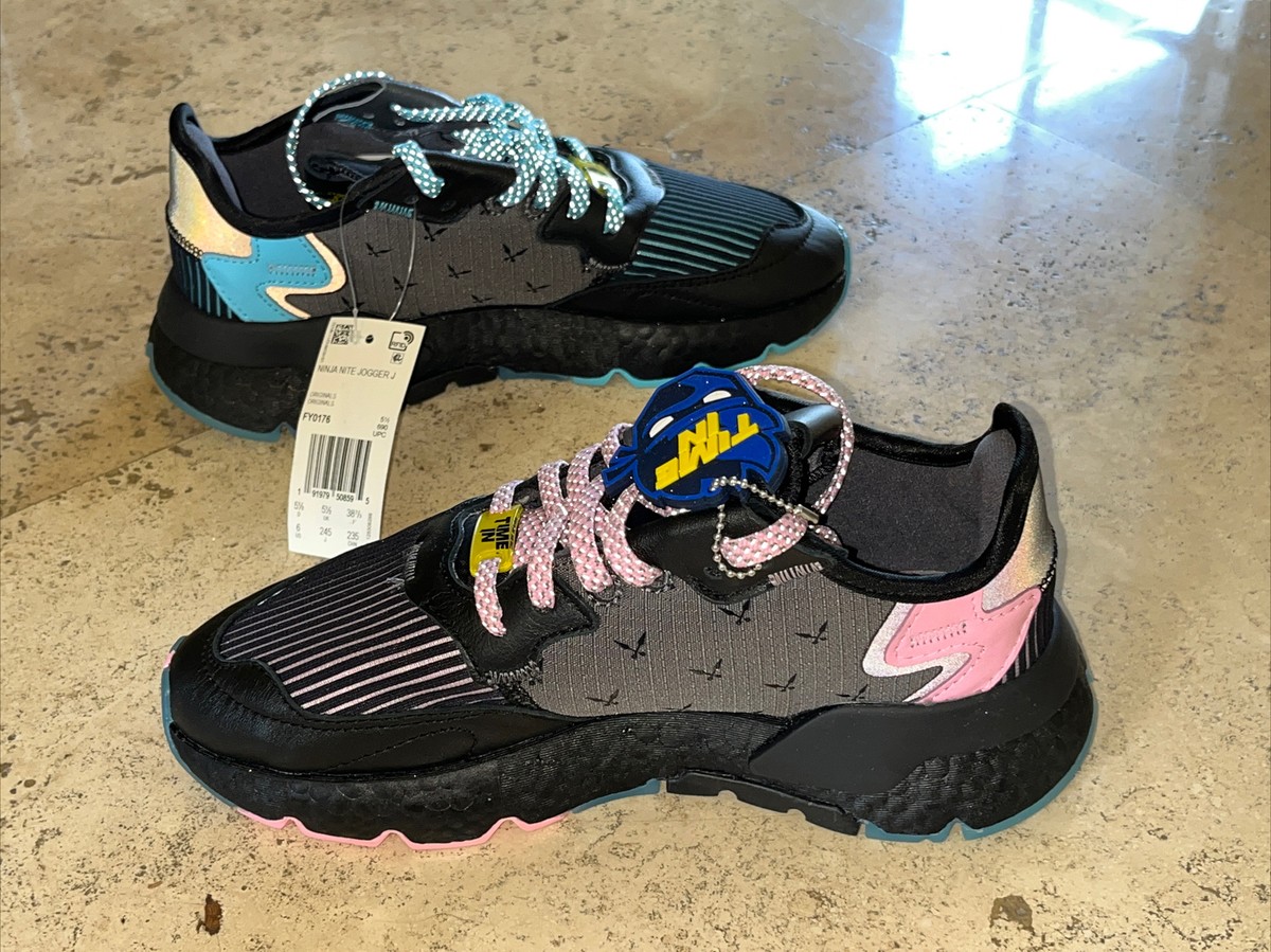 Adidas Ninja Nite Jogger J Lace Up Black Synthetic Men's Trainers