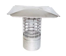 Round Top Chimney Cap 5",5.5", 6", 7", 8",9",10",11",12",14",16",18" Diameters 