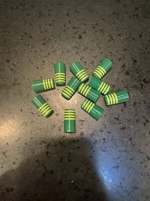 10-Custom “Masters” Golf Ferrules Green/lime Green/yellow .355 Taper tip bag