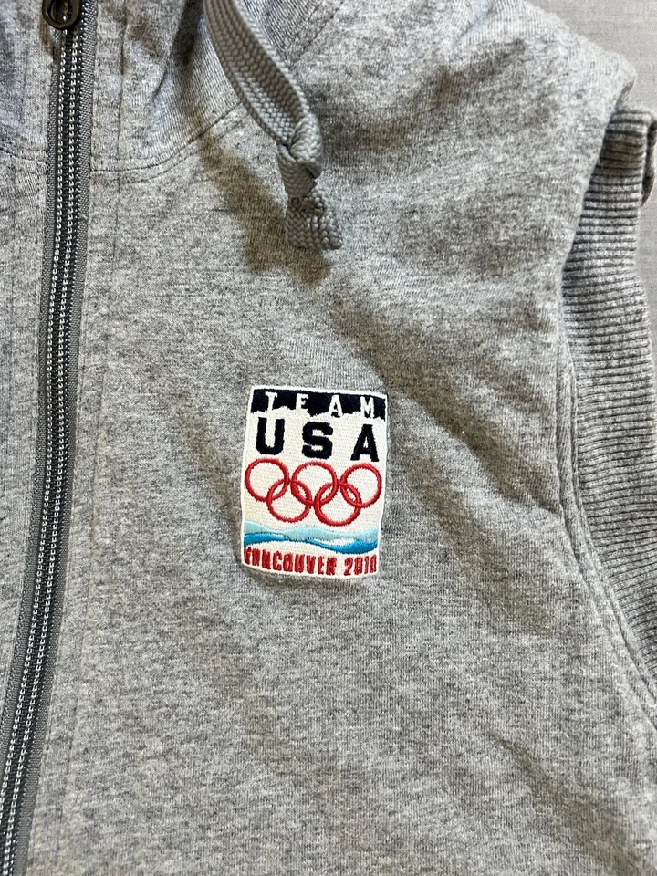 NIKE Team USA Vancouver Winter OLYMPICS 2010 Hoodie Vest Women's XL Sleeveless - Image 2 of 4