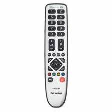 TELECOMANDO UNIVERSALE GUMBODY SENIOR 2.1 MELICONI TASTI GRANDI ANTIURTO DVD TV 