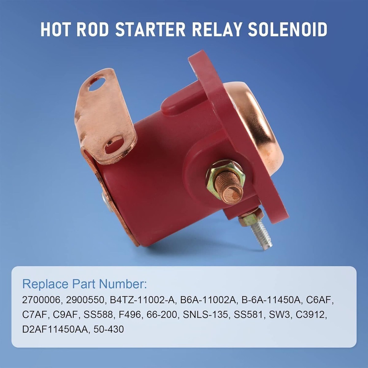 Relé Solenoide De Arranque 12V Para Ford – Crank-N-Charge, Resistente, Directo