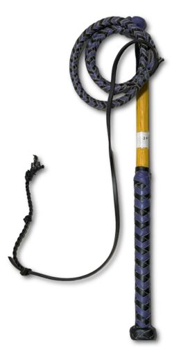 Stock Whip Genuine Leather, Yard whip 6 Plait - Picture 5 of 11