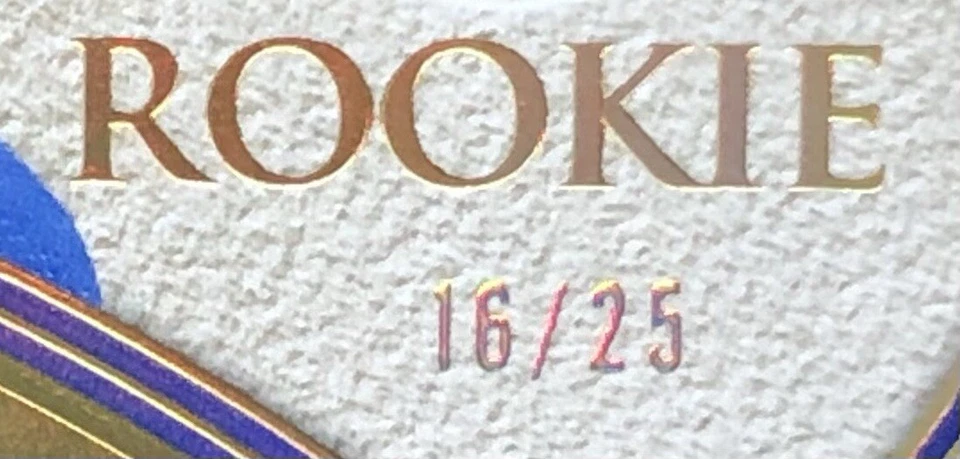 2022-23 UD EXQUISITE COLLECTION Owen Power /25 GOLD SSP Rookie Card No. O8R-OP - Image 2 of 4