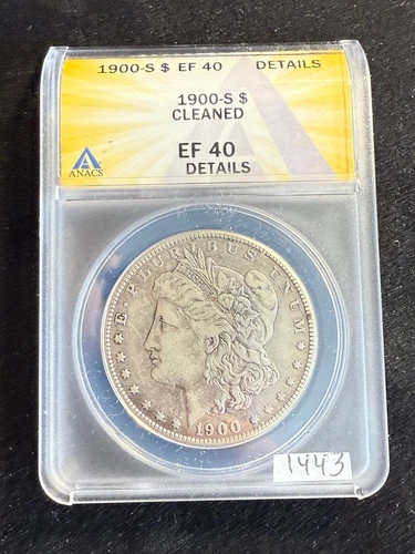 1900 S Morgan Silver Dollar $1 ANACS XF40 EF 40 Tough Date Nice Value Coin 1443
