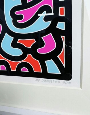 Mr Doodle Doodle Hug Silkscreen Edition Autographed Framed | eBay