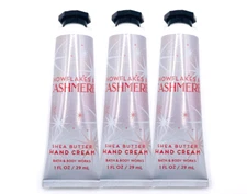 3 BATH & BODY WORKS SNOWFLAKES & CASHMERE SHEA BUTTER HAND CREAM 1 FL OZ NEW
