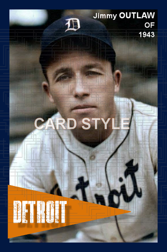 Jimmy Outlaw Reds Jimmy Outlaw - 1943 Detroit Tigers - choose a size - colorized print | eBay