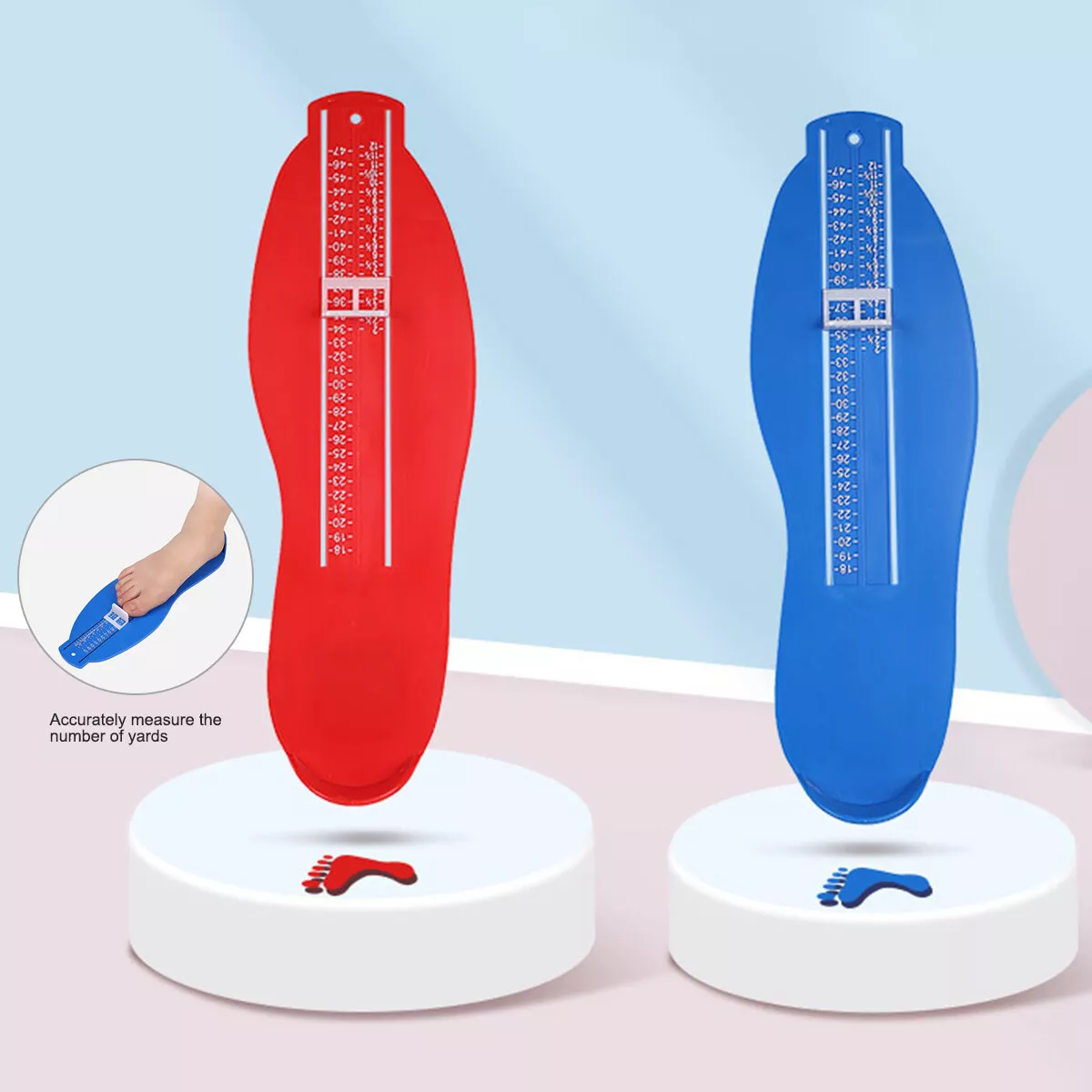 Adult Child Foot Measure Gauge Device Shoes Size Measuring Ruler