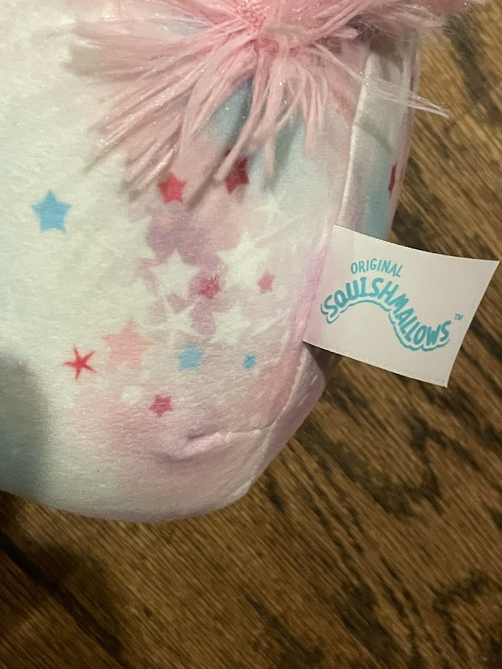 KellyToy Squishmallow 8" Esmeralda Tie Dye Unicorn Rainbow Stuffed