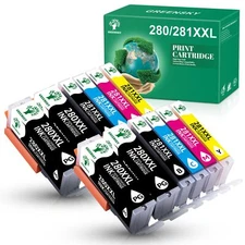 PGI-280 CLI-281XXL Ink Cartridge Lot for Canon PIXMA TS6120 TS6220 TS8120 TR7520