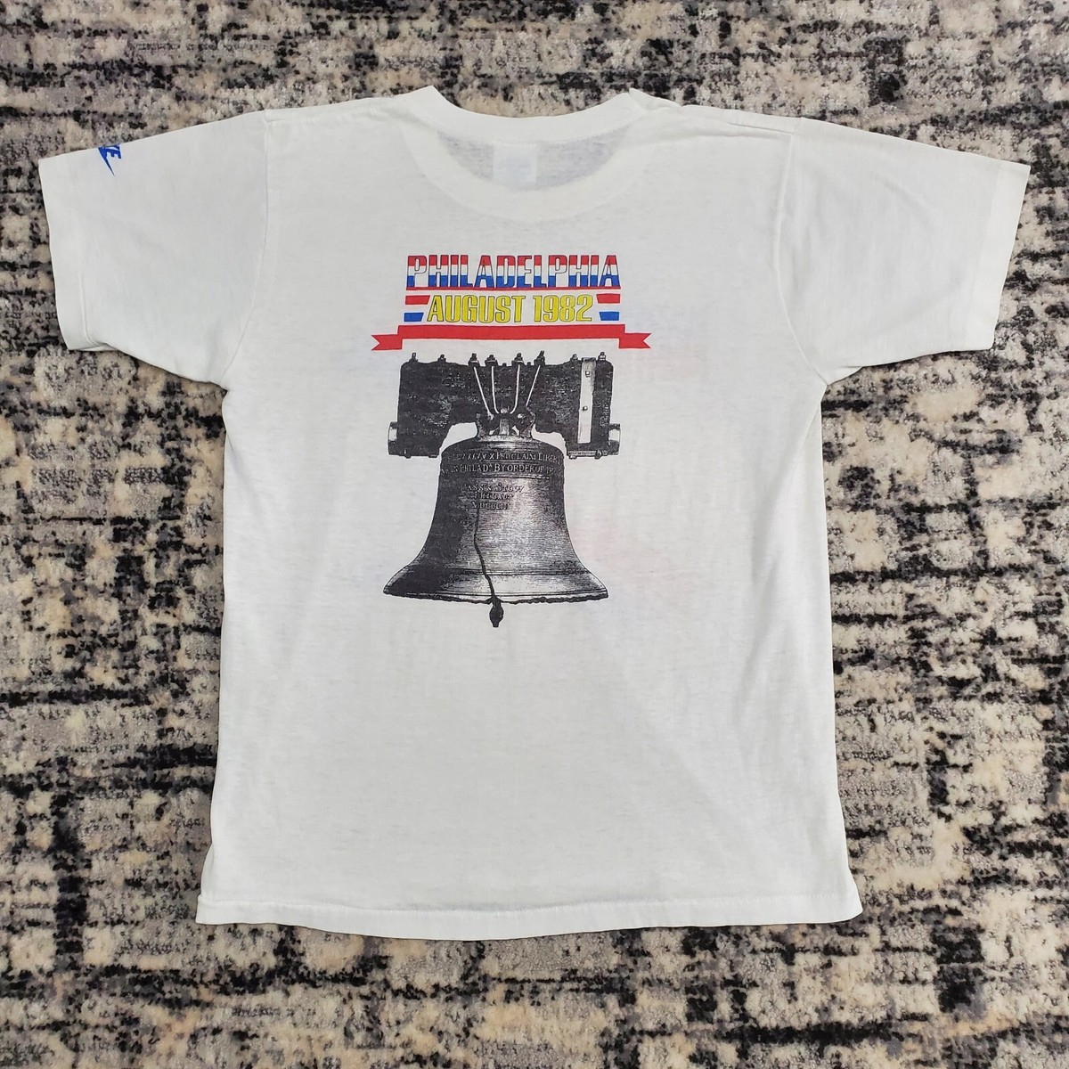 Nike 80s Vtg Liberty Bell Shirt 1982 M Philadelphia Fest White