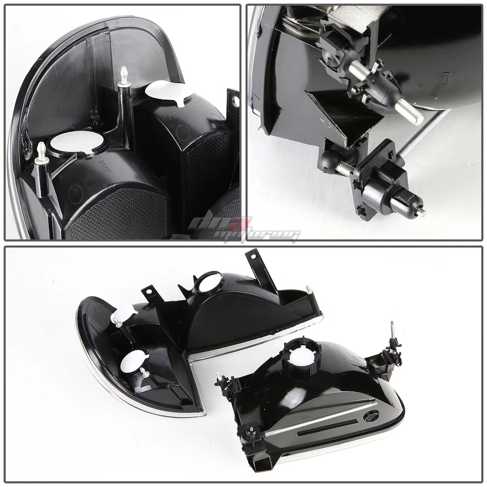 PARA FORD EXPLORER/MOUNTAINEER 1995-2001 NEGRO CLARO FARO PARACHOQUES LÁMPARA + HERRAMIENTAS Foto 4 de 4