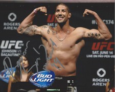 UFC FIGHTER BRENDAN SCHAUB SIGNED AUTHENTIC 8x10 PHOTO B w/COA COMEDIAN MMA 