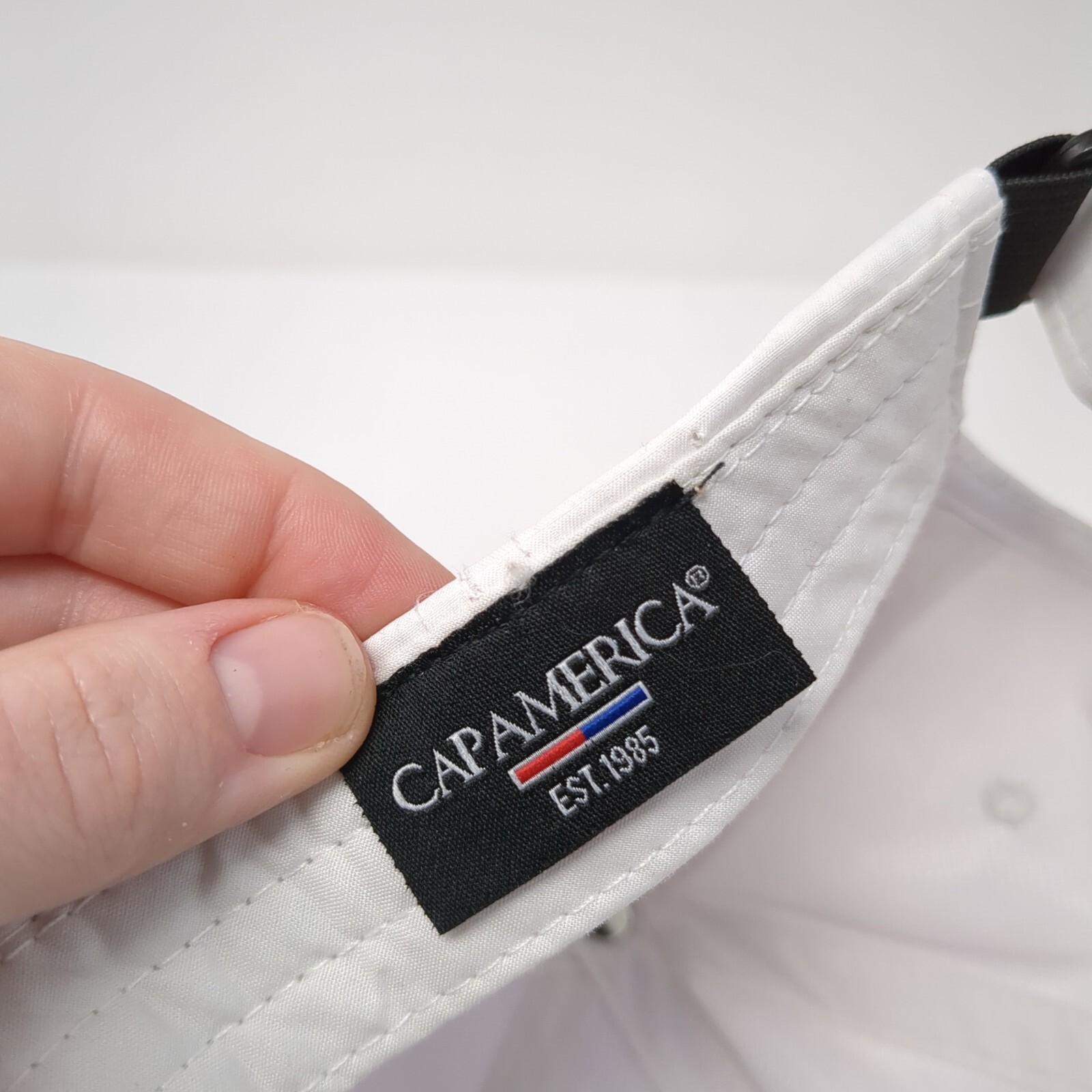 Micron Strapback Hat White One Size Adjustable Ca… - image 8