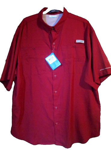 Camisa Columbia Pfg 40 Camisa Columbia 🔹color Azul Con Omni Shade Manga Corta Talla M Columbia Omni Shade Upf 40