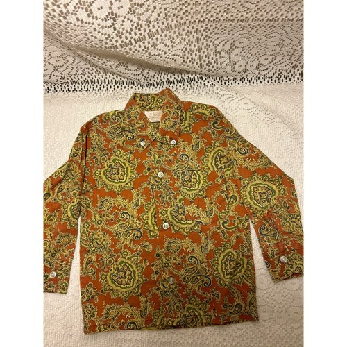 Vtg Childs Western “Little Boy Brent” Paisley Dress Shirt, 3T - Picture 2 of 7
