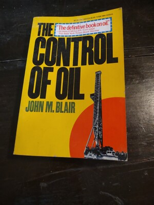 #ad 1978 The Control Of Oil John M Blair Paperback $5.00