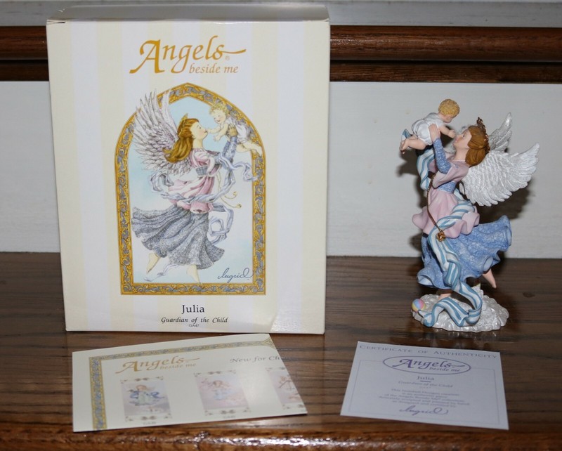 Julia Guardian of the Child Figurine by Nutshell Designs Angels Beside Me Series