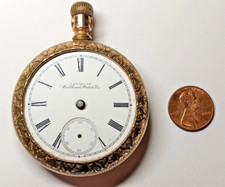 VINTAGE AMERICAN WALTHAM WATCH CO POCKET WATCH GRADE 84 MODEL 1883 18S 15J