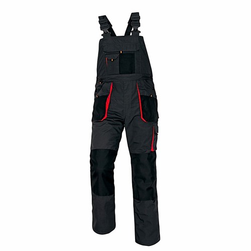 NEW Bib & Brace Overalls Mens Work Trousers Knee Pad Dungarees Multi