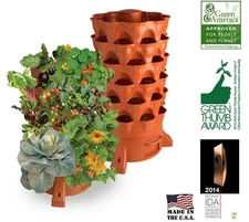 Garden Tower 2 - Vertical Composting Indoor Outdoor Mobile Garden  