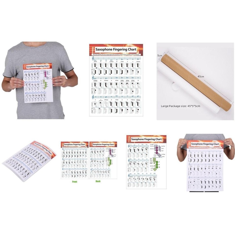 Handy Saxophone Fingering Chart Learn Basic and Advanced Finger