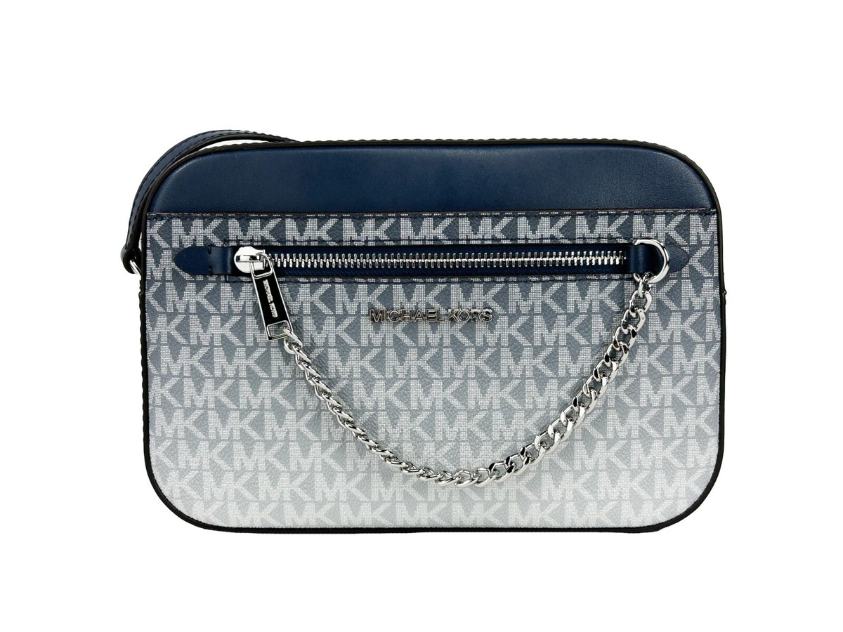 Michael Kors East West Ombre Leather Zip Chain Crossbody Bag | eBay
