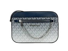 Michael Kors East West Ombre Leather Zip Chain Crossbody Bag