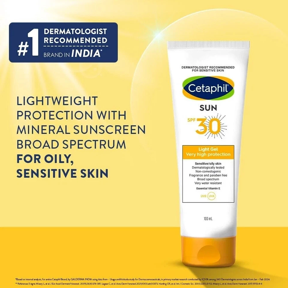 Cetaphil Sun Spf 30 Sunscreen Gel White Hydrate & Nourish + Chemical Free 100ml - Image 4 of 4