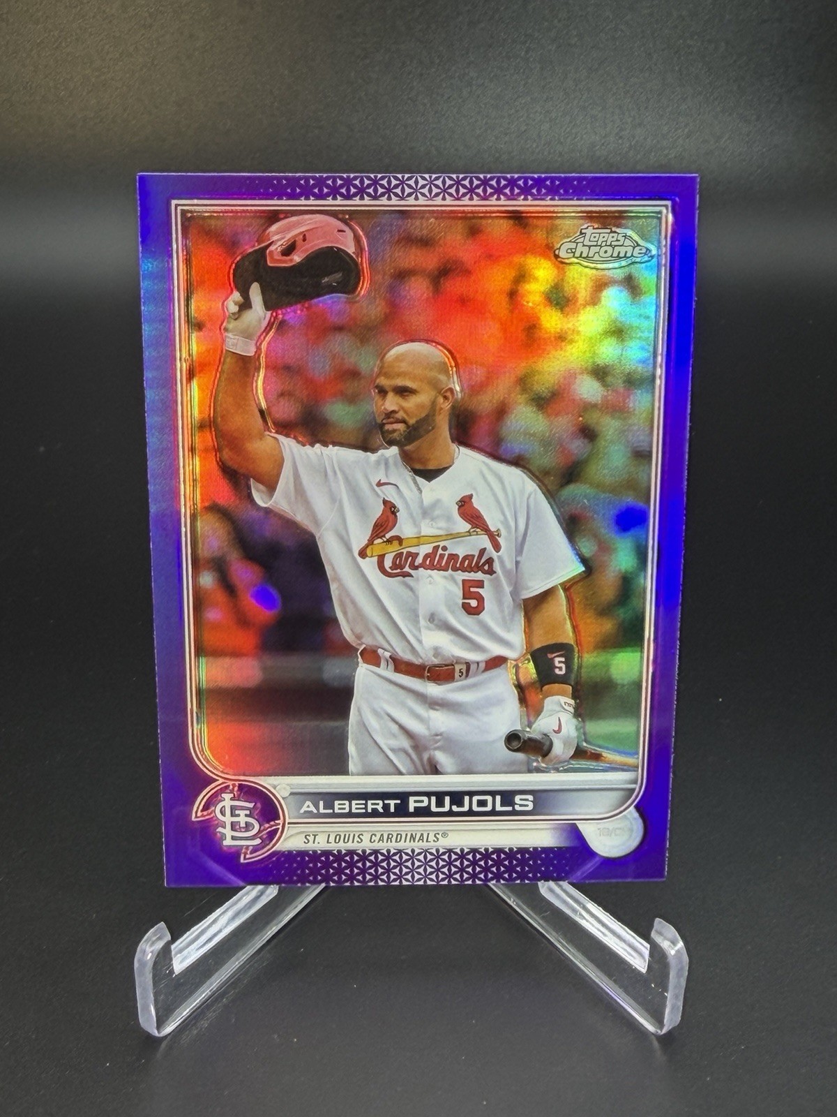 2022 Topps Chrome Update - Albert Pujols #USC50 Purple Refractor - Cardinals