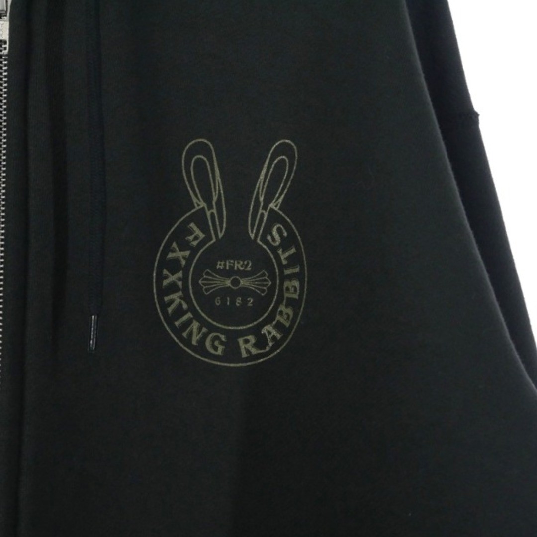 トップス FR2 Logo within Face Outline Zip Hoodie FR2 Ise Logo Within Face Outline Zip Hoodie With Fleece