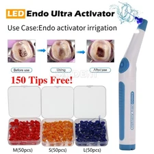 Dental LED Ultra sonic Endo Activator Endodontic Irrigator+150 Root Canal Tips