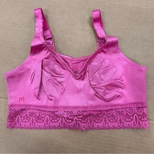 New Ruby Ribbon Lace Demiette Bra Pink