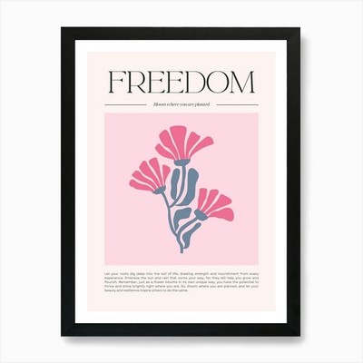 Freedom 3 Kunstdruck gerahmt Wandbild Poster Leinwanddruck Bild