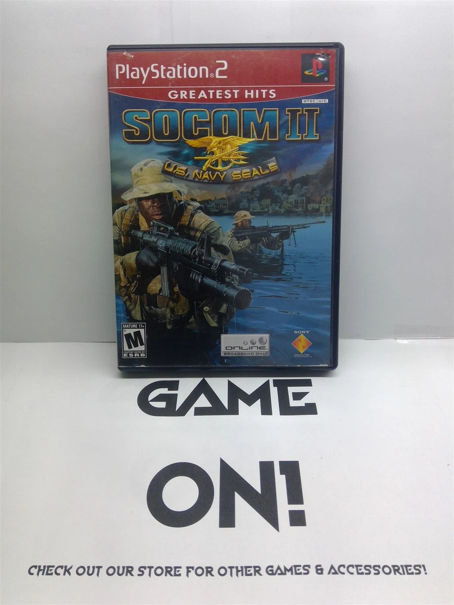 Lot De 3 Jeux SOCOM US Navy Seals II & III Pour PS2 - Complets Avec Boîtier Et Manuels