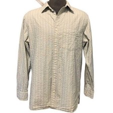 Banana Republic Mens Button Down Dress Shirt Collared Green XL 17 to 17.5