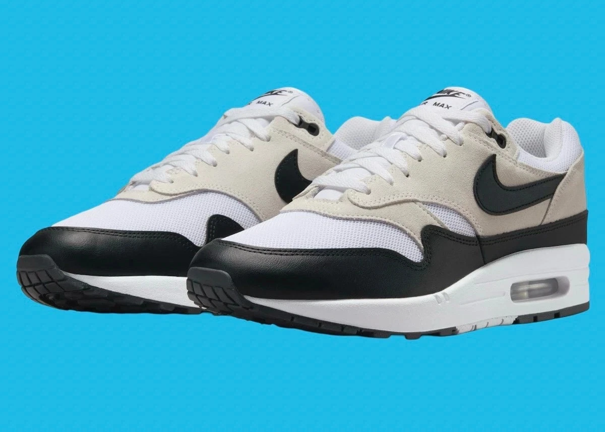 Nike Air Max 1 Essential White Black FZ5808-101 Men's Sizes