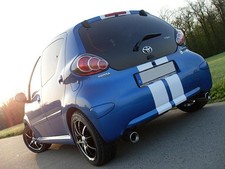 FOX Sportauspuff Toyota Aygo 1, Bj. 2005-2014 1x90mm rund re/li