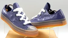 CONVERSE J W ANDERSON X Chuck Low Top Collab Purple Sneakers W/Fuzzy Laces Sz 13