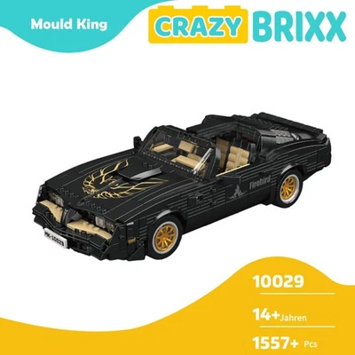 Mould King 10029 Firebird Amerikanischer Sportwagen Auto Car Klemmbausteine - Bild 1 von 4