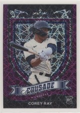 2021 Panini Chronicles Crusade Purple Velocity Prizm Corey Ray #12 3t1