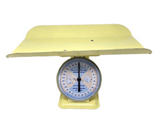 Vintage Yellow American Family Nursery Scale 30 Lbs By Ounce Baby Scale