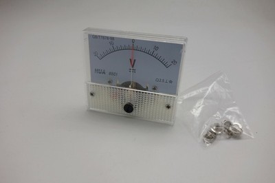 DC Minus Plus -20V-+20V Analog 85C1 56*64mm Voltage Analogue Panel meter #ea