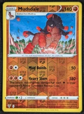 Mudsdale 2020 Vivid Voltage Reverse Holo Rare Pokemon Card 097/185 (NM)