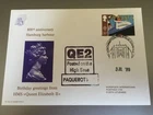 GB STAMPS FIRST DAY COVER 1989 800TH ANNIVERSARY OF HAMBURG HARBOUR PAQUEBOT QE2