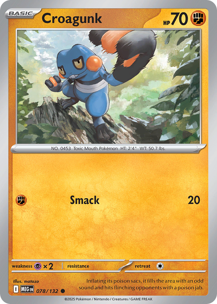 Croagunk 078/132 - Mega Evolution - Normal [001-306]